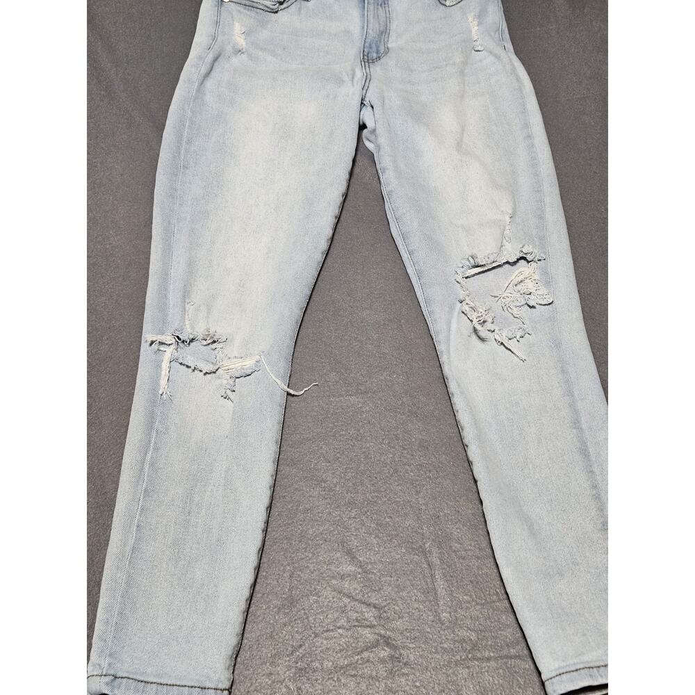 Kendall + Kylie Womens 5 27 Blue The Ultra Babe Skinny Jeans Light Wash Distress - Picture 3 of 14